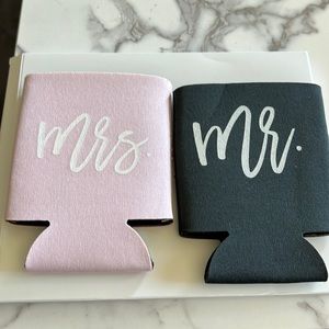 Mr & Mrs drink coozys/sleeves